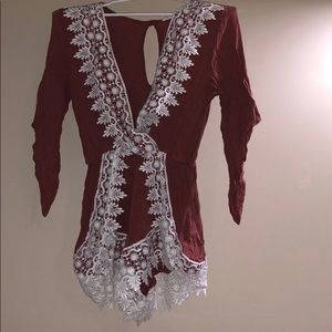 Women’s Size M mauve  A’gaci romper